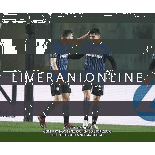 Atalanta-Napoli Coppa Italia 2020/2021 Semifinale di ritorno Bergamo, 10 Febbraio 2021 Nella foto: Matteo Pessina esulta dopo il gol del 3-1 Ph. Soli - Ag. Aldo Liverani/AGENZIA ALDO LIVERANI SAS