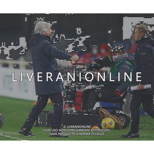 Atalanta-Napoli Coppa Italia 2020/2021 Semifinale di ritorno Bergamo, 10 Febbraio 2021 Nella foto: esultanza di Gian piero Gasperini a fine gara Ph. Soli - Ag. Aldo Liverani/AGENZIA ALDO LIVERANI SAS