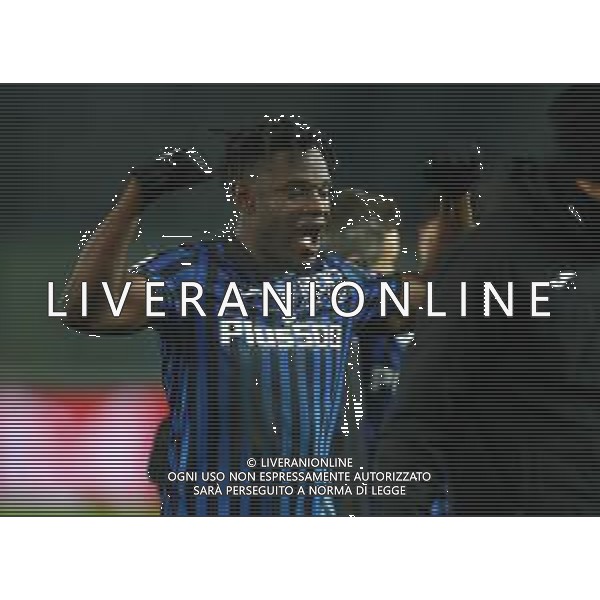 Atalanta-Napoli Coppa Italia 2020/2021 Semifinale di ritorno Bergamo, 10 Febbraio 2021 Nella foto: Duvan Zapata esulta a fine gara Ph. Soli - Ag. Aldo Liverani/AGENZIA ALDO LIVERANI SAS
