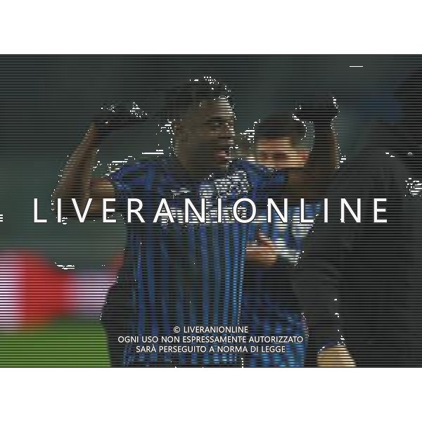 Atalanta-Napoli Coppa Italia 2020/2021 Semifinale di ritorno Bergamo, 10 Febbraio 2021 Nella foto: Duvan Zapata esulta a fine gara Ph. Soli - Ag. Aldo Liverani/AGENZIA ALDO LIVERANI SAS