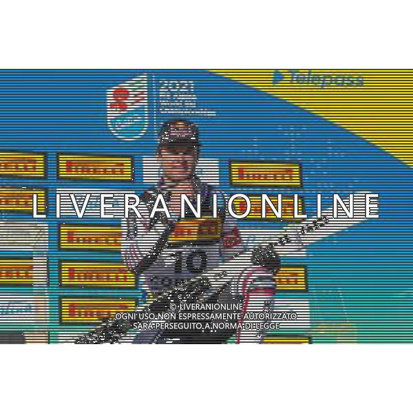 Sergio Bisi/LM - 2021 FIS Alpine World SKI Championships - Super G - Men - alpine ski race 11 February 2021 - Olympia delle Tofane, cortina (bl), Italy Photo showing: PINTURAULT Alexis (FRA) BRONZE MEDAL @LM/Sergio Bisi/AGENZIA ALDO LIVERANI SAS