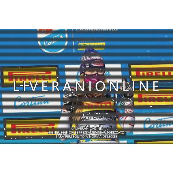 Sergio Bisi/LM - 2021 FIS Alpine World SKI Championships - Super G - Women - alpine ski race 11 February 2021 - Olympia delle Tofane, cortina (bl), Italy Photo showing: SHIFFRIN Mikaela (USA) BRONZE MEDAL @LM/Sergio Bisi/AGENZIA ALDO LIVERANI SAS