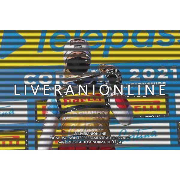 Sergio Bisi/LM - 2021 FIS Alpine World SKI Championships - Super G - Women - alpine ski race 11 February 2021 - Olympia delle Tofane, cortina (bl), Italy Photo showing: GUT-BEHRAMI Lara (SUI) GOLD MEDAL @LM/Sergio Bisi/AGENZIA ALDO LIVERANI SAS