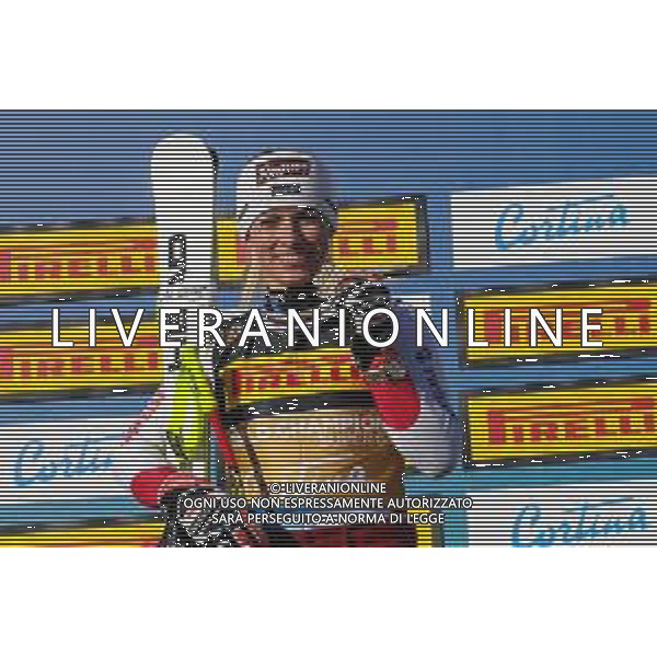 Sergio Bisi/LM - 2021 FIS Alpine World SKI Championships - Super G - Women - alpine ski race 11 February 2021 - Olympia delle Tofane, cortina (bl), Italy Photo showing: GUT-BEHRAMI Lara (SUI) GOLD MEDAL @LM/Sergio Bisi/AGENZIA ALDO LIVERANI SAS