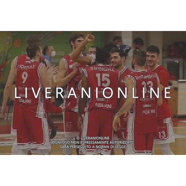 Ravenna 11/02/2021 - Campionato di Basket A2 - OraSì Ravenna vs Lux Chieti - nella foto: esultanza chieti ©Claudio Zamagni/Agenzia Aldo Liverani