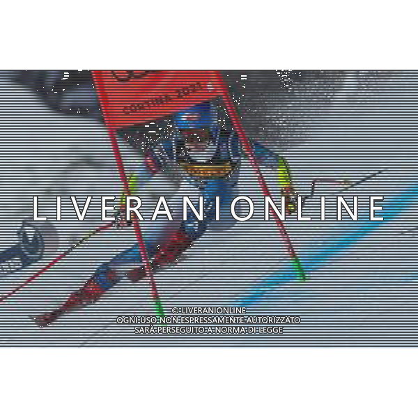 Sergio Bisi/LM - 2021 FIS Alpine World SKI Championships - Super G - Women - alpine ski race 11 February 2021 - Olympia delle Tofane, cortina (bl), Italy Photo showing: SHIFFRIN Mikaela (USA) BRONZE MEDAL @LM/Sergio Bisi AG ALDO LIVERANI SAS