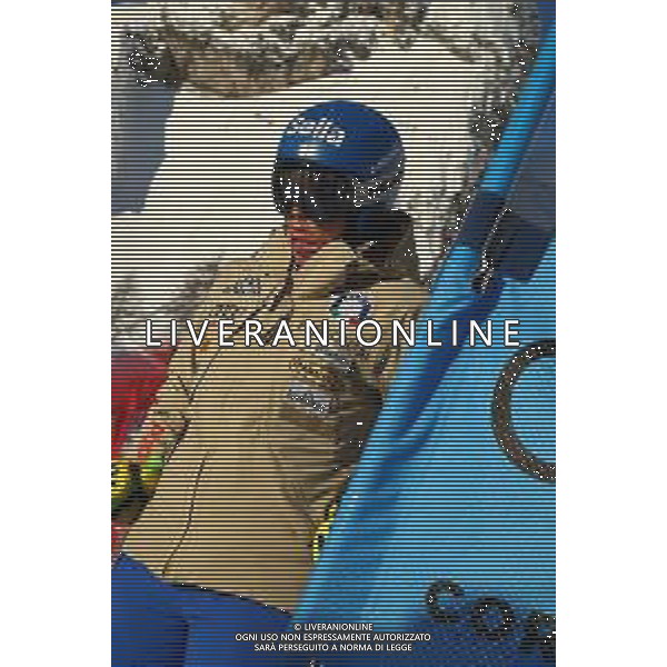 Sergio Bisi/LM - 2021 FIS Alpine World SKI Championships - Super G - Women - alpine ski race 11 February 2021 - Olympia delle Tofane, cortina (bl), Italy Photo showing: CURTONI Elena (ITA) @LM/Sergio Bisi AG ALDO LIVERANI SAS