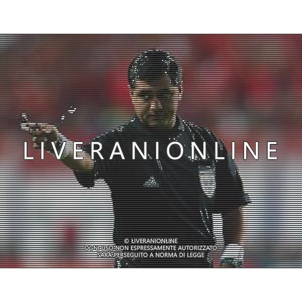MONDIALI CALCIO DAEJEON (COREA DEL SUD) 18/06/2002 COREA DEL SUD ITALIA NELLA FOTO L\'ARBITRO BYRON MORENO AGENZIA ALDO LIVERANI SAS