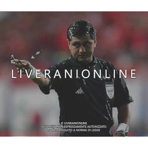 MONDIALI CALCIO DAEJEON (COREA DEL SUD) 18/06/2002 COREA DEL SUD ITALIA NELLA FOTO L\'ARBITRO BYRON MORENO AGENZIA ALDO LIVERANI SAS