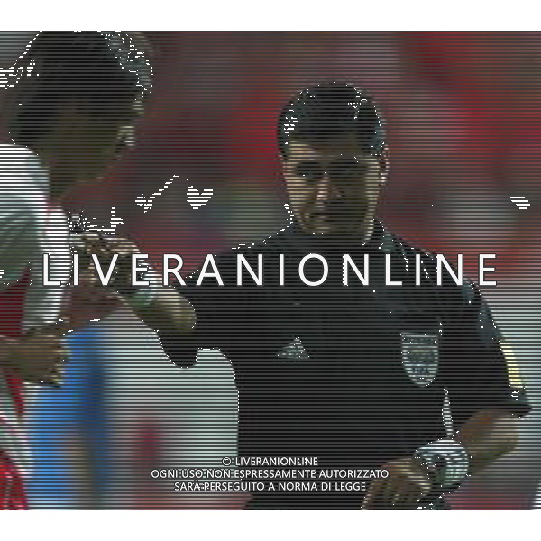 MONDIALI CALCIO DAEJEON (COREA DEL SUD) 18/06/2002 COREA DEL SUD ITALIA NELLA FOTO L\'ARBITRO BYRON MORENO AGENZIA ALDO LIVERANI SAS