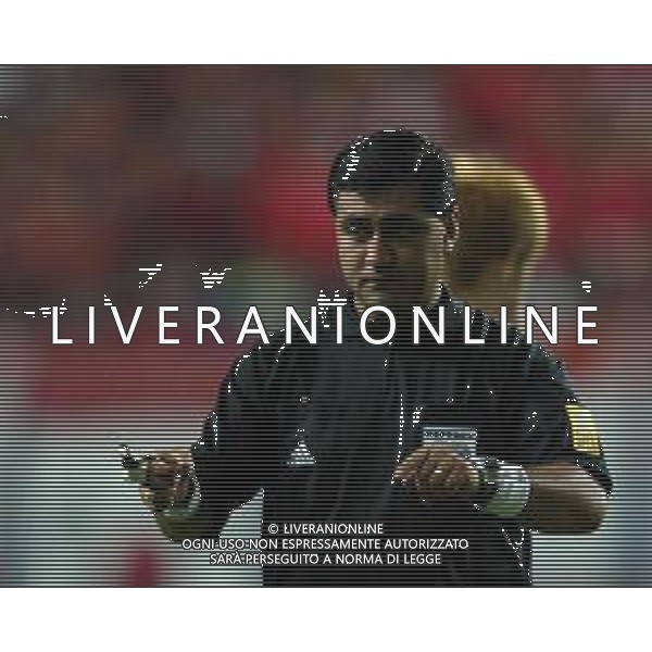 MONDIALI CALCIO DAEJEON (COREA DEL SUD) 18/06/2002 COREA DEL SUD ITALIA NELLA FOTO L\'ARBITRO BYRON MORENO AGENZIA ALDO LIVERANI SAS