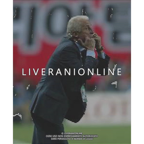 MONDIALI CALCIO DAEJEON (COREA DEL SUD) 18/06/2002 COREA DEL SUD ITALIA NELLA FOTO L\'ALLENATORE GIOVANNI TRAPATTONI AGENZIA ALDO LIVERANI SAS