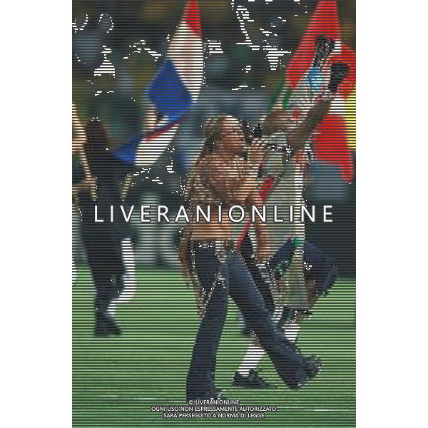 YOKOHAMA (GIAPPONE) 30/06/2002 FINALE MONDIALI CALCIO 2002 GERMANIA - BRASILE NELLA FOTO LA CANTANTE ANASTACIA AGENZIA ALDO LIVERANI SAS