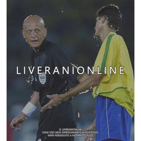 YOKOHAMA (GIAPPONE) 30/06/2002 FINALE MONDIALI CALCIO 2002 GERMANIA - BRASILE NELLA FOTO ARBITRO COLLINA PIERLUIGI AGENZIA ALDO LIVERANI SAS