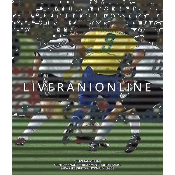 YOKOHAMA (GIAPPONE) 30/06/2002 FINALE MONDIALI CALCIO 2002 GERMANIA - BRASILE NELLA FOTO RONALDO AGENZIA ALDO LIVERANI SAS