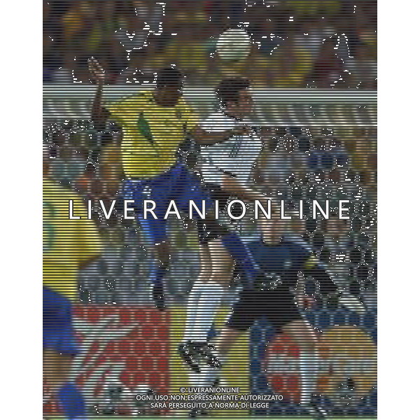 YOKOHAMA (GIAPPONE) 30/06/2002 FINALE MONDIALI CALCIO 2002 GERMANIA - BRASILE NELLA FOTO ROQUE JUNIOR AGENZIA ALDO LIVERANI SAS