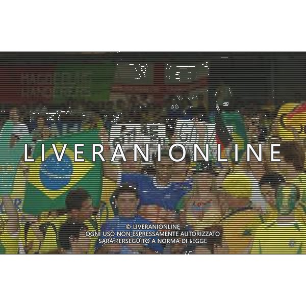 YOKOHAMA (GIAPPONE) 30/06/2002 FINALE MONDIALI CALCIO 2002 GERMANIA - BRASILE NELLA FOTO TIFOSI BRASILE AGENZIA ALDO LIVERANI SAS