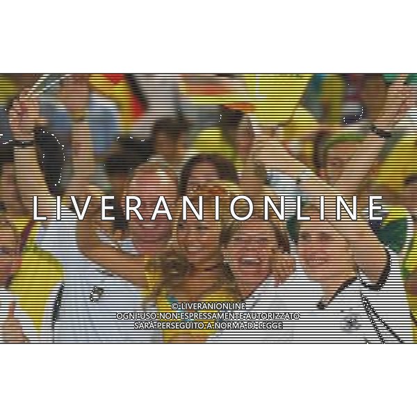 YOKOHAMA (GIAPPONE) 30/06/2002 FINALE MONDIALI CALCIO 2002 GERMANIA - BRASILE NELLA FOTO TIFOSI BRASILE AGENZIA ALDO LIVERANI SAS