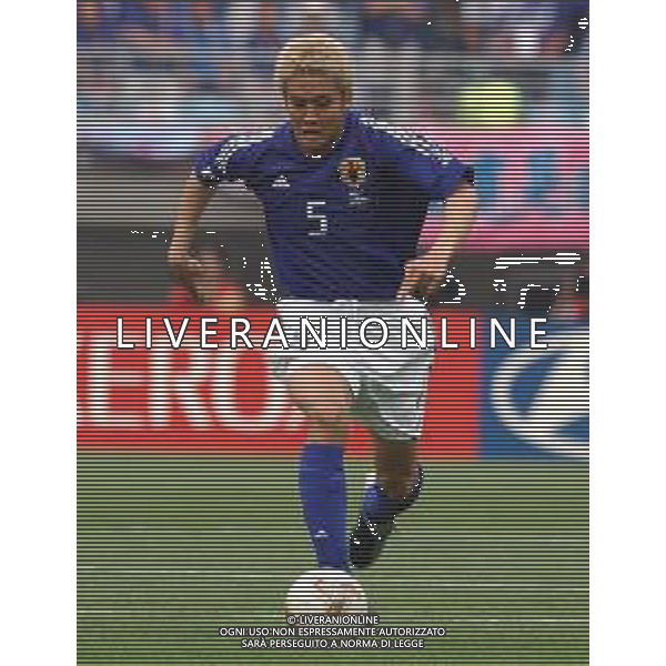 mondiali korea giappone 2002 osaka 14/06/02 tunisia giappone nella foto INAMOTO JUNICHI Agenzia aldo liverani Sas