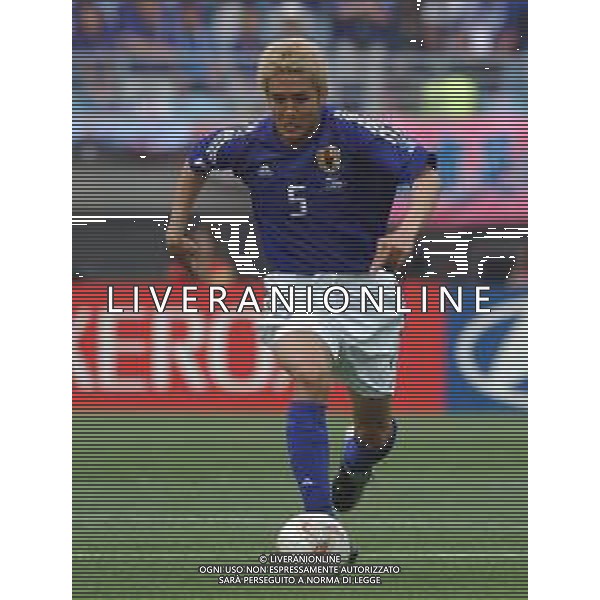 mondiali korea giappone 2002 osaka 14/06/02 tunisia giappone nella foto INAMOTO JUNICHI Agenzia aldo liverani Sas