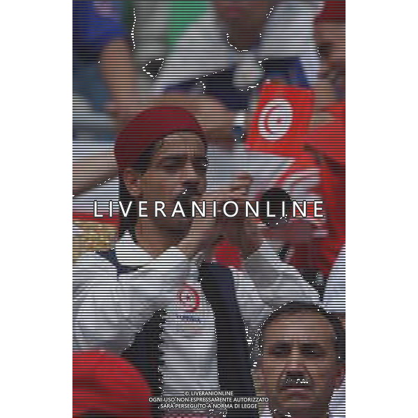 mondiali korea giappone 2002 osaka 14/06/02 tunisia giappone nella foto tifosi tunisia Agenzia aldo liverani Sas