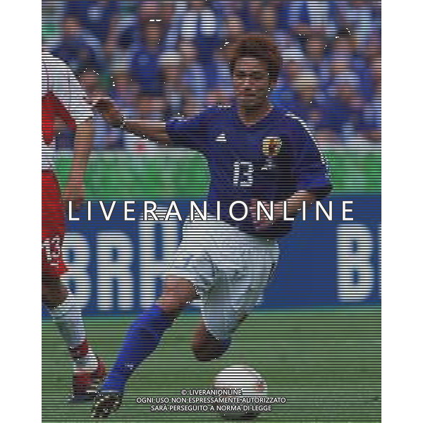 mondiali korea giappone 2002 osaka 14/06/02 tunisia giappone nella foto Yanagisawa ATSUSHI Agenzia aldo liverani Sas
