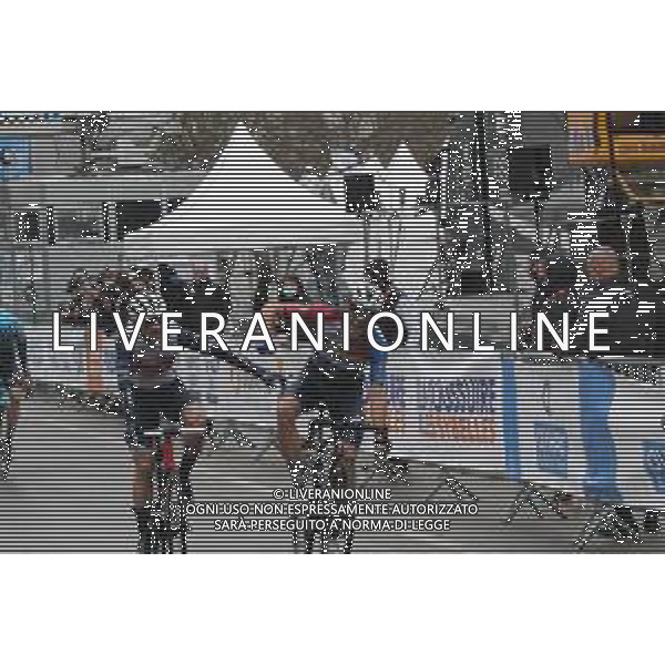 12-02-2021 Tour De La Provence; Tappa 02 Cassis - Manosque; 2021, Deceuninck - Quick Step; 2021, Trek - Segafredo; Ballerini, Davide; Ciccone, Giulio; Manosque; ©SIROTTI /AGENZIA ALDO LIVERANI SAS