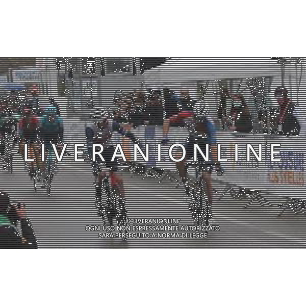 12-02-2021 Tour De La Provence; Tappa 02 Cassis - Manosque; 2021, Deceuninck - Quick Step; 2021, Trek - Segafredo; Ballerini, Davide; Ciccone, Giulio; Manosque; ©SIROTTI /AGENZIA ALDO LIVERANI SAS
