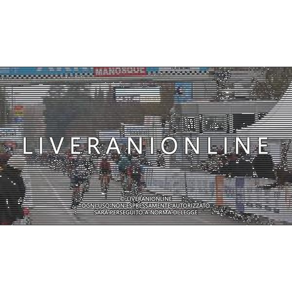 12-02-2021 Tour De La Provence; Tappa 02 Cassis - Manosque; 2021, Deceuninck - Quick Step; 2021, Trek - Segafredo; Ballerini, Davide; Ciccone, Giulio; Manosque; ©SIROTTI /AGENZIA ALDO LIVERANI SAS