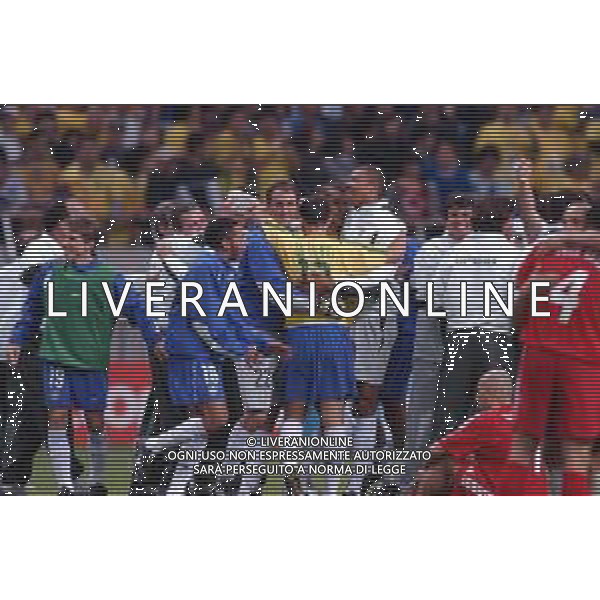 Saitama (GIAPPONE) 26/06/2002 MONDIALI DI CALCIO FIFA World Cup 2002 BRASILE - TURCHIA 1-0 - SEMIFINALE nella foto abbracci a fine gara - esultanza brasile belletti Agenzia Aldo Liverani Sas