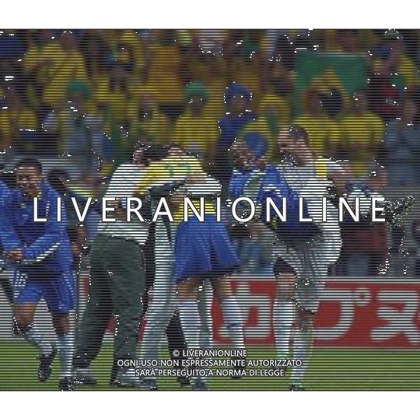 Saitama (GIAPPONE) 26/06/2002 MONDIALI DI CALCIO FIFA World Cup 2002 BRASILE - TURCHIA 1-0 - SEMIFINALE nella foto esultanza a fine gara Agenzia Aldo Liverani Sas