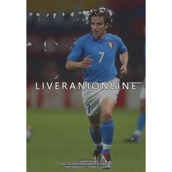 Mondiali calcio 2002 Corea-Giappone Nazionale italiana calcio 2002 nella foto del piero alessandro Agenzia Aldo Liverani Sas