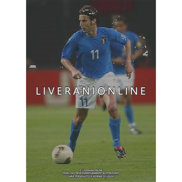 Mondiali calcio 2002 Corea-Giappone Nazionale italiana calcio 2002 nella foto doni cristiano Agenzia Aldo Liverani Sas