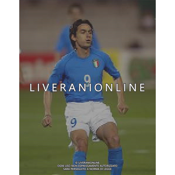 MONDIALI COREA E GIAPPONE 2002 NAZIONALE ITALIANA DI CALCIO NELLA FOTO INZAGHI FILIPPO Agenzia Aldo Liverani Sas