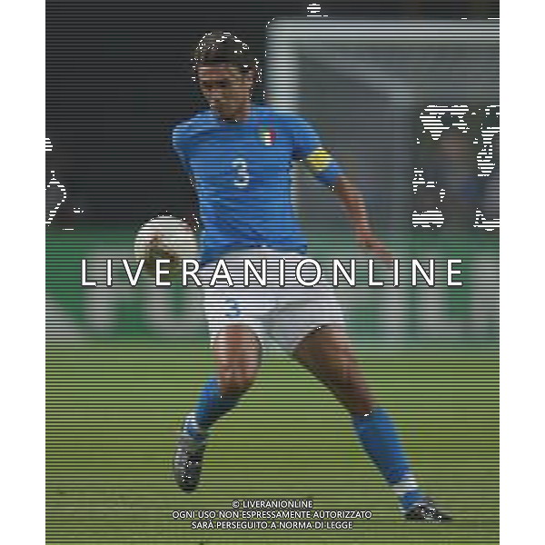 Mondiali calcio 2002 Corea-Giappone Nazionale italiana calcio 2002 nella foto maldini paolo Agenzia Aldo Liverani Sas