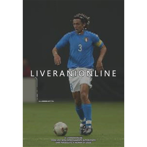 Mondiali calcio 2002 Corea-Giappone Nazionale italiana calcio 2002 nella foto maldini paolo Agenzia Aldo Liverani Sas