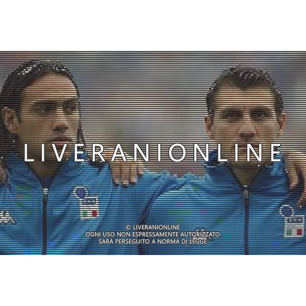 Mondiali calcio 2002 Corea-Giappone Nazionale italiana calcio 2002 nella foto nesta alessandro - vieri christian Agenzia Aldo Liverani Sas