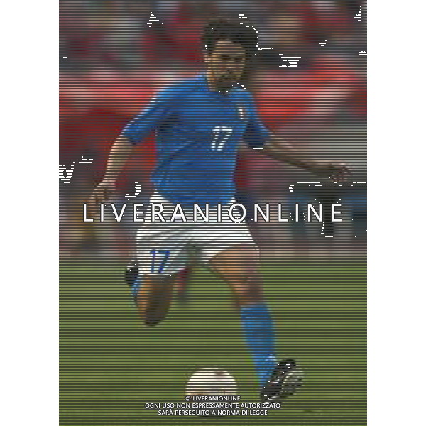 Mondiali calcio 2002 Corea-Giappone Nazionale italiana calcio 2002 nella foto tommasi damiano Agenzia Aldo Liverani Sas