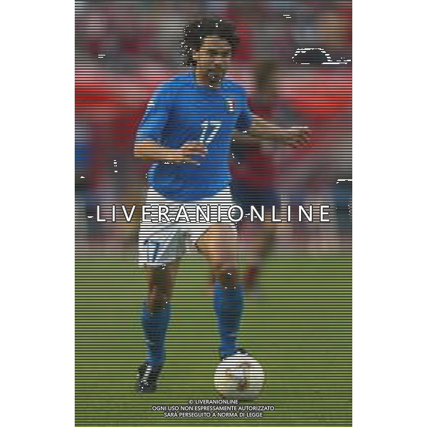 Mondiali calcio 2002 Corea-Giappone Nazionale italiana calcio 2002 nella foto tommasi damiano Agenzia Aldo Liverani Sas