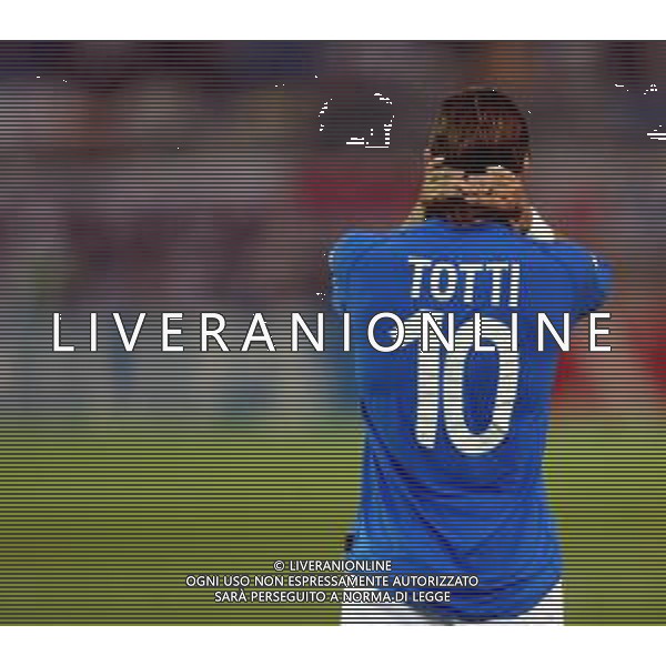 MONDIALI COREA E GIAPPONE 2002 NAZIONALE ITALIANA DI CALCIO NELLA FOTO TOTTI FRANCESCO Agenzia Aldo Liverani Sas