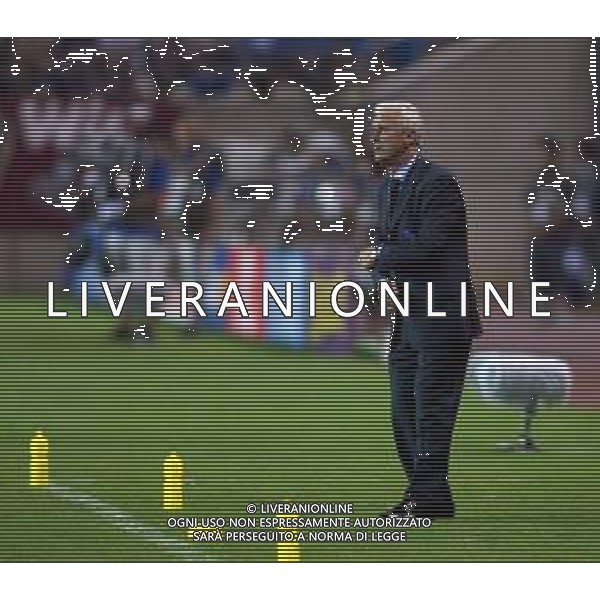 MONDIALI COREA E GIAPPONE 2002 NAZIONALE ITALIANA DI CALCIO NELLA FOTO TRAPATTONI GIOVANNI ALLENATORE Agenzia Aldo Liverani Sas