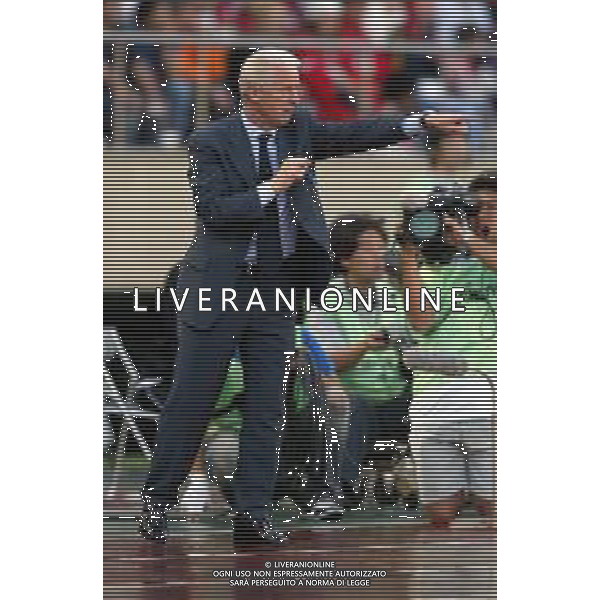 Mondiali calcio 2002 Corea-Giappone Nazionale italiana calcio 2002 NELLA FOTO TRAPATTONI GIOVANNI ALLENATORE Agenzia Aldo Liverani Sas