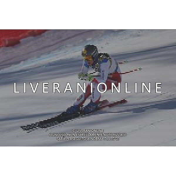 Franco Debernardi/LM - 2021 FIS Alpine World SKI Championships - Downhill - Women - alpine ski race 13 February 2021 - Olympia delle Tofane, cortina (bl), Italy Photo showing: Suter Jasmina (swi) in action @LM/Franco Debernardi