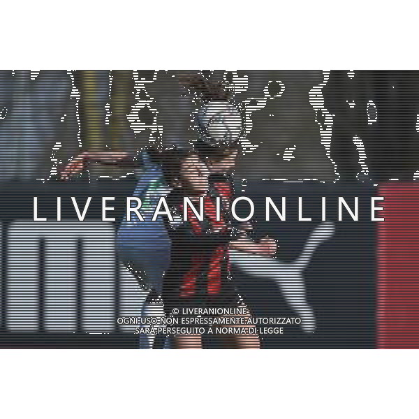 © TVRG Davina Brigitte Philtjens (Sassuolo) e Valentina Bergamaschi (Milan) Milan Women vs Sassuolo Calcio Femminile Coppa Italia Femminile quarti di finale - gara di ritorno Milano 13-02-2021 centro sportivo Peppino Vismara foto Roberto Garavaglia/ag. Aldo Liverani sas