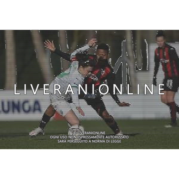 © TVRG Valeria Pirone (Sassuolo) e Refiloe Jane (Milan) Milan Women vs Sassuolo Calcio Femminile Coppa Italia Femminile quarti di finale - gara di ritorno Milano 13-02-2021 centro sportivo Peppino Vismara foto Roberto Garavaglia/ag. Aldo Liverani sas