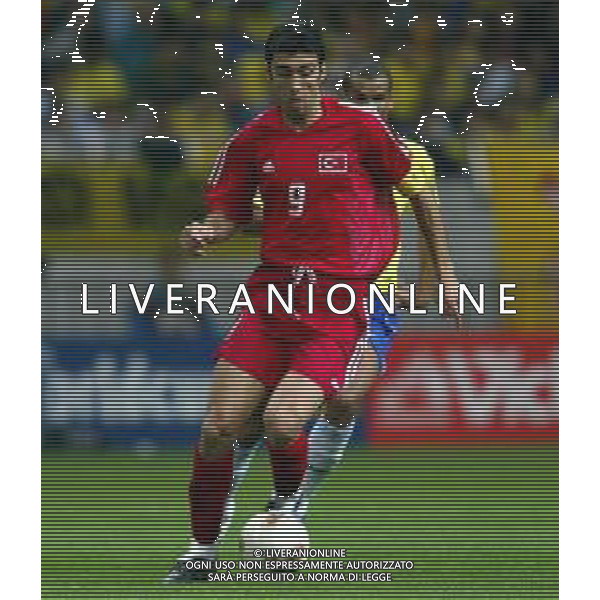 SAITAMA (GIAPPONE) 26/06/2002 (Giappone) 26/06/2002 MONDIALI CALCIO FIFA World Cup 2002 brasile-Turchia 1/0 nella foto hakan sukur AGENZIA ALDO LIVERANI SAS