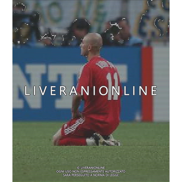 SAITAMA (GIAPPONE) 26/06/2002 (Giappone) 26/06/2002 MONDIALI CALCIO FIFA World Cup 2002 brasile-Turchia 1/0 nella foto hasan sas AGENZIA ALDO LIVERANI SAS