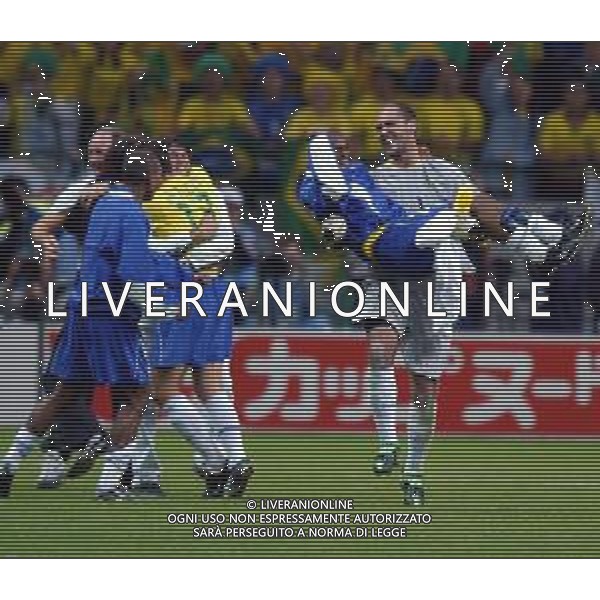 SAITAMA (GIAPPONE) 26/06/2002 (Giappone) 26/06/2002 MONDIALI CALCIO FIFA World Cup 2002 brasile-Turchia 1/0 nella foto marcos esultante a fine gara AGENZIA ALDO LIVERANI SAS