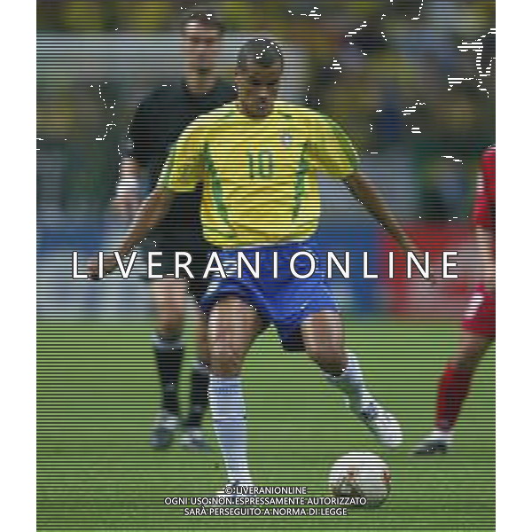 SAITAMA (GIAPPONE) 26/06/2002 (Giappone) 26/06/2002 MONDIALI CALCIO FIFA World Cup 2002 brasile-Turchia 1/0 nella foto rivaldo AGENZIA ALDO LIVERANI SAS