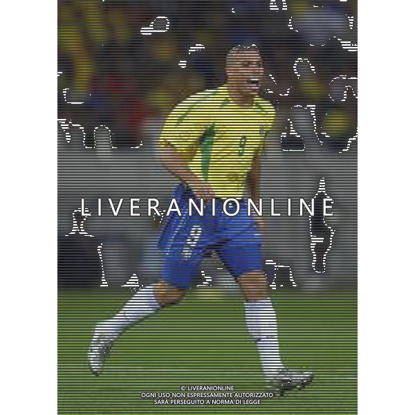 SAITAMA (GIAPPONE) 26/06/2002 (Giappone) 26/06/2002 MONDIALI CALCIO FIFA World Cup 2002 brasile-Turchia 1/0 nella foto ronaldo esultanza AGENZIA ALDO LIVERANI SAS